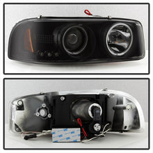 Load image into Gallery viewer, Spyder GMC Sierra 1500/2500 99-06 Projector Headlights CCFL Halo LED Blk Smke PRO-YD-CDE00-CCFL-BSM
