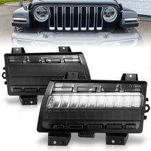 Load image into Gallery viewer, ANZO 2018-2021 Jeep Wrangler LED Side Markers Chrome Housing Smoke Lens w/ Seq. Signal Low Config
