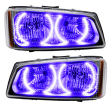 Load image into Gallery viewer, Oracle Lighting 03-06 Chevrolet Silverado Pre-Assembled LED Halo Headlights -UV/Purple
