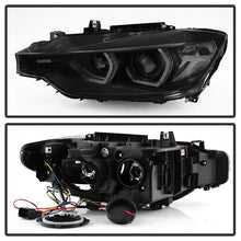 Load image into Gallery viewer, Spyder 12-14 BMW F30 3 Series 4DR Projector Headlights - LED DRL - Blk Smoke PRO-YD-BMWF3012-DRL-BSM
