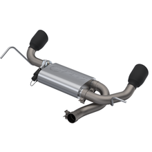 Load image into Gallery viewer, QTP 07-18 Jeep Wrangler 3.6L/3.8L 304SS Screamer Axle Back Exhaust w/4in Black Tips
