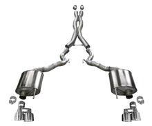 Load image into Gallery viewer, Corsa 18-20 Ford Mustang GT Convertible w/o Active Valves Sport Cat-Back w/ Polished 4in Tips
