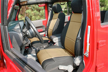 Load image into Gallery viewer, Rugged Ridge Seat Cover Kit Black/Tan 11-18 Jeep Wrangler JK 4dr
