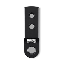 Load image into Gallery viewer, Borne Off-Road CNC Hitch Receiver Shackle 2in Black
