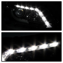 Load image into Gallery viewer, Spyder Honda Accord 2013-2015 4DR Projector Headlights Light Bar DRL Black PRO-YD-HA13-LBDRL-BK

