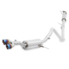 Load image into Gallery viewer, Mishimoto 14-16 Ford Fiesta ST 1.6L 2.5in Stainless Steel Resonated Cat-Back Exhaust w/ Burnt Ti
