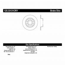 Load image into Gallery viewer, Stoptech 10-13 VW Golf/GTI/Jetta w/ 272mm Rear Disc Rear Premium High Carbon Cryo Brake Rotor
