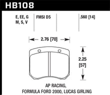 Load image into Gallery viewer, Hawk AP Racing / FF 2000 HT-10 Race Brake Pads
