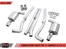 Load image into Gallery viewer, AWE Tuning 2015+ Dodge Charger 6.4L/6.2L SC Non-Resonated Touring Edition Exhaust - Silver Tips
