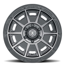 Load image into Gallery viewer, ICON Victory 17x8.5 5x4.5 0mm Offset 4.75in BS Smoked Satin Black Tint Wheel
