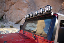 Load image into Gallery viewer, KC HiLiTES 97-06 Jeep TJ 50in. Overhead Xross Bar Kit w/(6) SlimLite LED Lights - Black
