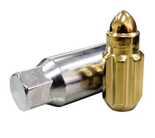 Load image into Gallery viewer, NRG 500 Series M12 X 1.5 Bullet Shape Steel Lug Nut Set - 21 Pc w/Lock Key - Chrome Gold
