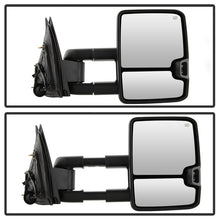 Load image into Gallery viewer, xTune Chevy Silverado 14-16 Heated Smoke LED Signal Telescoping Mirrors MIR-CSIL14S-G2-PWH-SM-SET
