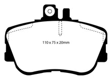 Load image into Gallery viewer, EBC 94-95 Mercedes-Benz C220 (W202) 2.2 Redstuff Front Brake Pads
