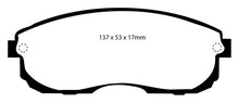 Load image into Gallery viewer, EBC 99-01 Infiniti G20 2.0 Yellowstuff Front Brake Pads
