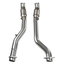 Load image into Gallery viewer, Kooks 2018+ Jeep Grand Cherokee TrackHawk 6.2L 3in Inlet x 3in OEM Outlet Catted SS Connection Pipes
