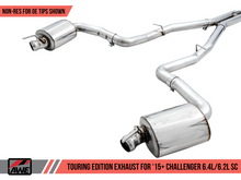 Load image into Gallery viewer, AWE Tuning 2015+ Dodge Challenger 6.4L/6.2L Non-Resonated Touring Edition Exhaust - Use Stock Tips
