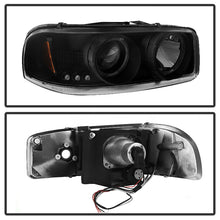 Load image into Gallery viewer, Spyder GMC Sierra 1500/2500 99-06 Projector Headlights LED Halo LED Blk Smke PRO-YD-CDE00-HL-BSM
