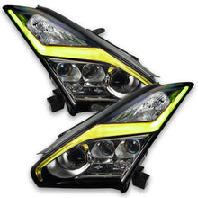 Load image into Gallery viewer, Oracle 15-21 Nissan GT-R RGB+W (Lightning Bolt) Headlight DRL Upgrade Kit - ColorSHIFT
