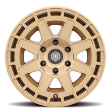 Load image into Gallery viewer, ICON Compass 17x8.5 6x5.5 0mm Offset 4.75in BS Satin Brass Wheel
