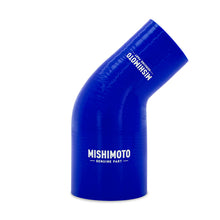 Load image into Gallery viewer, Mishimoto Silicone Reducer Coupler 45 Degree 2in to 3in - Blue
