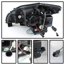 Load image into Gallery viewer, Spyder Lexus RX330 2004-2006 Projector Headlights Halogen Model- DRL LED Blk PRO-YD-LRX35004-DRL-BK
