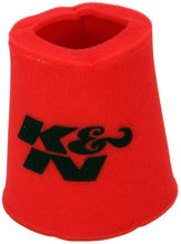 Load image into Gallery viewer, K&amp;N Airforce PreCleaner Round Tapered Red Air Filter Foam Wrap 6in Base ID x 5in Top ID x 9in H
