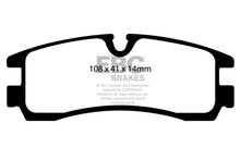 Load image into Gallery viewer, EBC 98-04 Cadillac Seville 4.6 Greenstuff Rear Brake Pads
