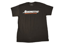 Load image into Gallery viewer, Aeromotive Standard Logo Black/Red T-Shirt - Large
