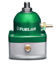 Load image into Gallery viewer, Fuelab 515 TBI Adjustable FPR 10-25 PSI (2) -10AN In (1) -6AN Return - Green
