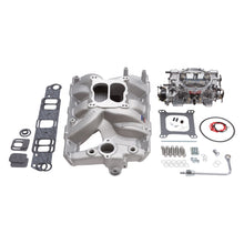 Load image into Gallery viewer, Edelbrock Manifold And Carb Kit Performer RPM Pontiac Natural Finish
