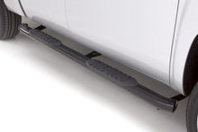 Load image into Gallery viewer, Lund 94-02 Dodge Ram 2500 Quad Cab 4in. Oval Curved Steel Nerf Bars - Black
