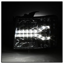 Load image into Gallery viewer, Spyder Chevy Silverado 1500 07-13 V2 Projector Headlights - LED DRL - Chrome PRO-YD-CS07V2-DRL-C
