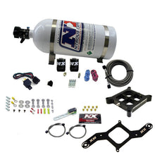Load image into Gallery viewer, Nitrous Express 4150 Single Entry Billet Crossbar Nitrous Plate Kit (50-300HP) w/10lb Bottle
