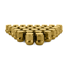 Load image into Gallery viewer, Mishimoto Steel Acorn Lug Nuts M14 x 1.5 - 32pc Set - Gold
