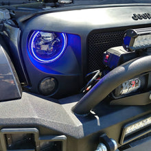 Load image into Gallery viewer, Oracle 7in High Powered LED Headlights - Black Bezel - ColorSHIFT No Controller
