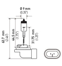 Load image into Gallery viewer, Hella Optilux 881 12V Xenon Yellow XY Bulb

