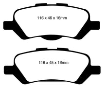 Load image into Gallery viewer, EBC 08+ Toyota Venza 2.7 Yellowstuff Rear Brake Pads
