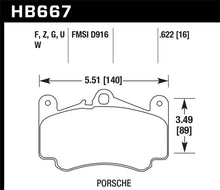Load image into Gallery viewer, Hawk 09-11 Porsche 911 Carrera Front ER-1 Brake Pads
