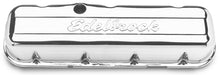 Load image into Gallery viewer, Edelbrock Valve Cover Signature Series Chevrolet 1965 and Later 396-502 V8 Low Chrome
