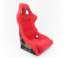 Load image into Gallery viewer, NRG FRP Bucket Seat ULTRA Edition - Large (Red Alcantara/Gold Glitter Back)
