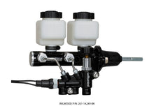 Load image into Gallery viewer, Wilwood Tandem Remote M/C Kit w L/H Brkt &amp; Prop Valve - 7/8in Bore Black-W/Pushrod
