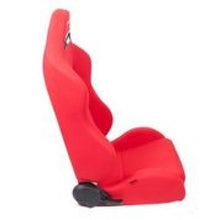 Load image into Gallery viewer, NRG Sport Seats (Pair) Type-R Cloth w/NRG Logo - Red w/Red Stitch

