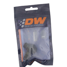 Load image into Gallery viewer, DeatschWerks 6AN ORB Male to 6AN Male Flare Low Profile 90-Degree Swivel - Anodized Matte Black

