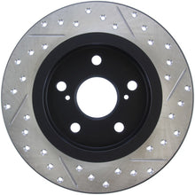 Load image into Gallery viewer, StopTech SportStop 10-13 Scion tC Slotted &amp; Drilled Right Rear Rotor
