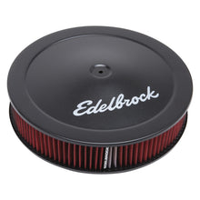 Load image into Gallery viewer, Edelbrock Air Cleaner Pro-Flo Series Round 14 In Diameter Cloth Element 3/8Indropped Base Black

