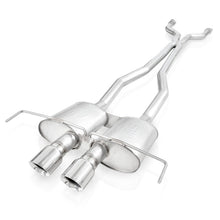 Load image into Gallery viewer, Stainless Works 2009-15 Cadillac CTS-V Coupe 3in Catback System X-Pipe Chambered Mufflers 4in Tips
