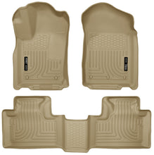 Load image into Gallery viewer, Husky Liners 11-13 Dodge Durango / 11-13 Jeep Grand Cherokee WeatherBeater Combo Tan Floor Liners
