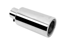 Load image into Gallery viewer, Gibson Rolled Edge Angle-Cut Muffler Quiet Tip - 4in OD/2.25in Inlet/12in Length - Stainless
