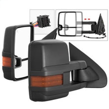Load image into Gallery viewer, xTune Chevy Silverado 14-16 Heated Amber LED Signal Telescoping Mirrors MIR-CSIL14S-G2-PWH-AM-SET
